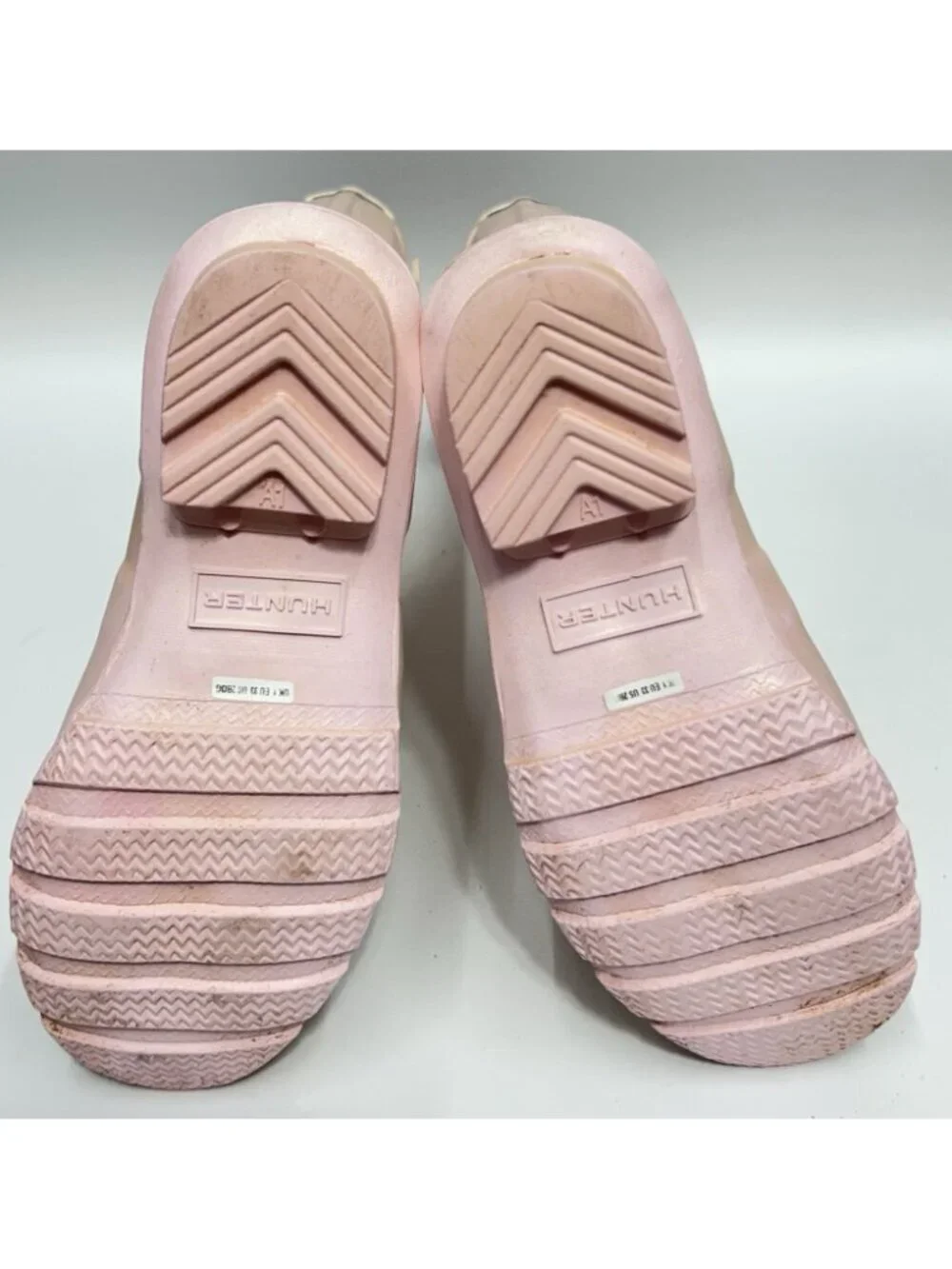 Hunter Original Nebula Wellington Boots Kids Girls SZ 2 Iridescent Pink sparkle